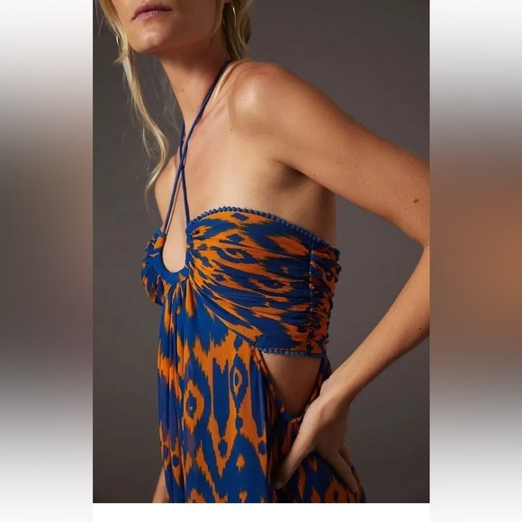 Anthropologie Verb by Pallavi Singhee Cut-Out Midi Dress Size Small - - Picture 4 of 11